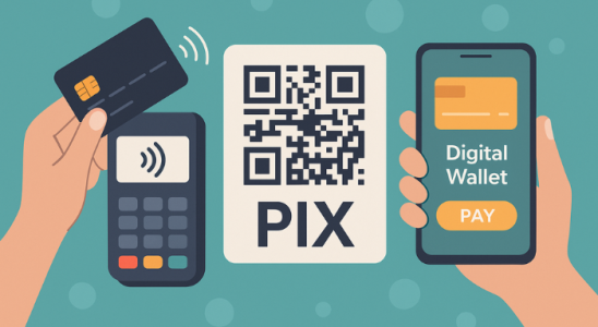 Pagamentos por aproximação, PIX e carteiras digitais